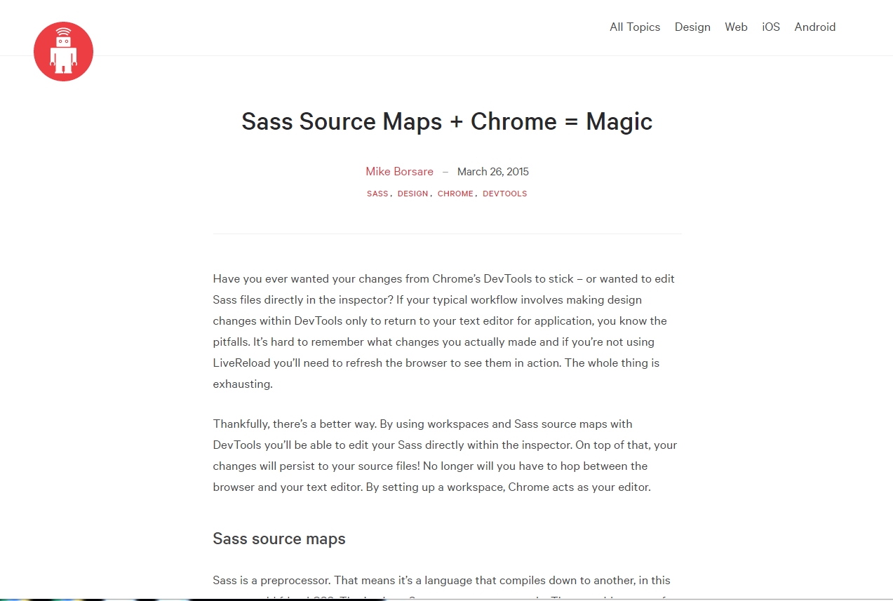Sass Source Maps + Chrome = Magic
